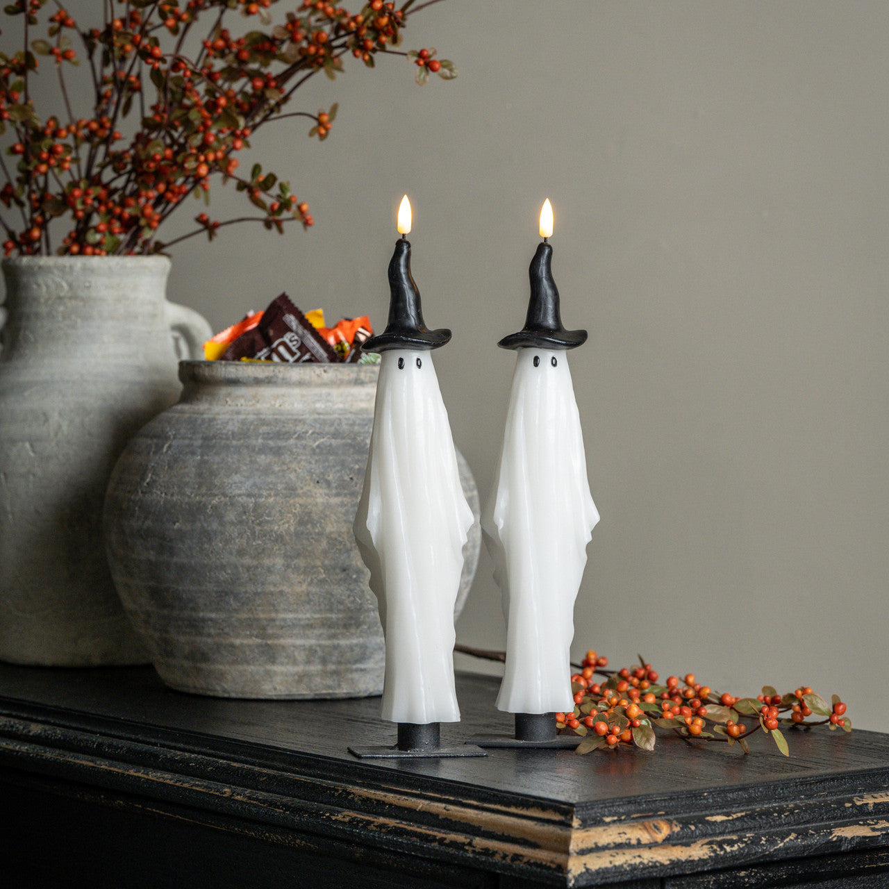 Witch Ghost Taper Candles
