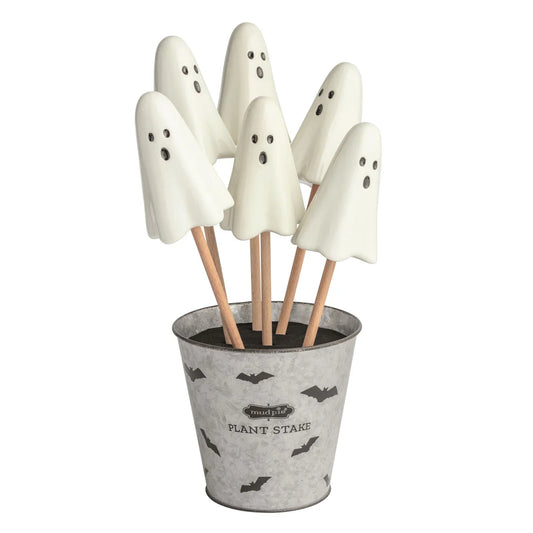 Ceramic Ghost Plant Stakes