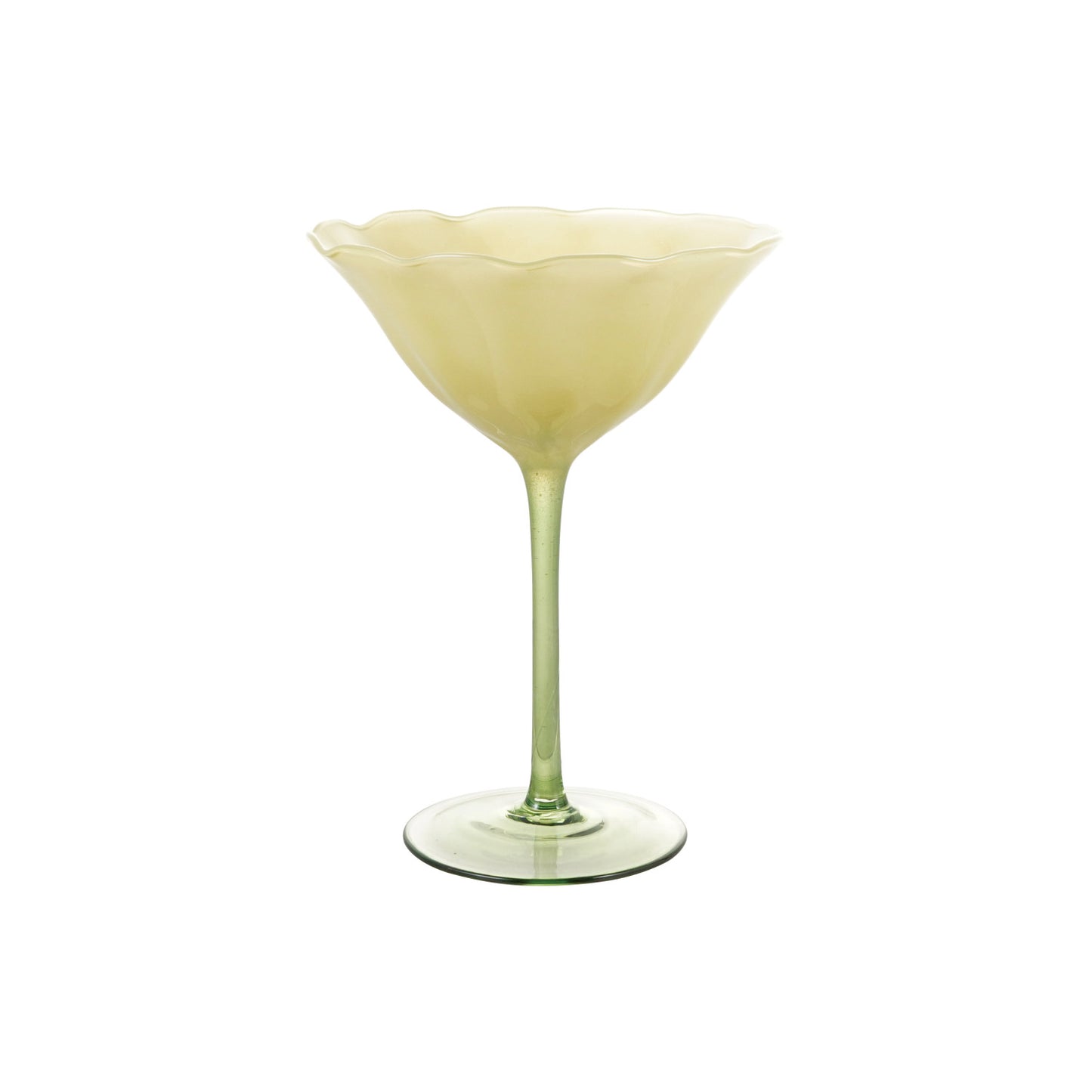 Yellow Flower Coupe Glasses