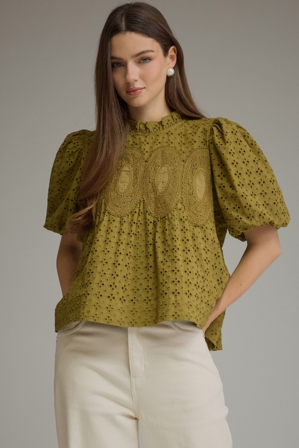 Olive Palmer Top