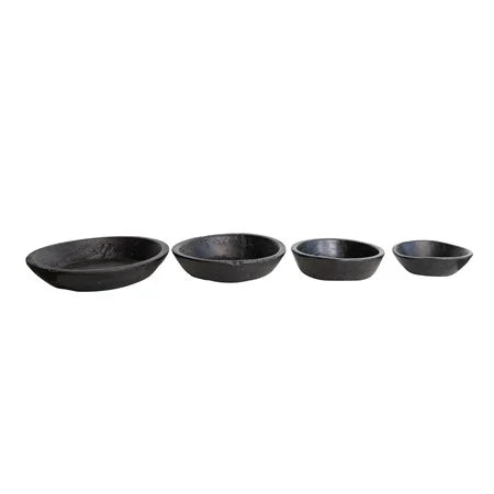 Black Wood Nesting Bowls