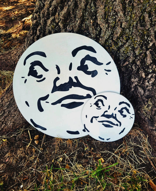 Man in the Moon Wood Sign
