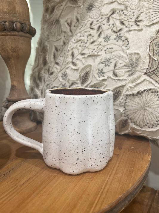 Handmade Ceramic Pumpkin Mugs