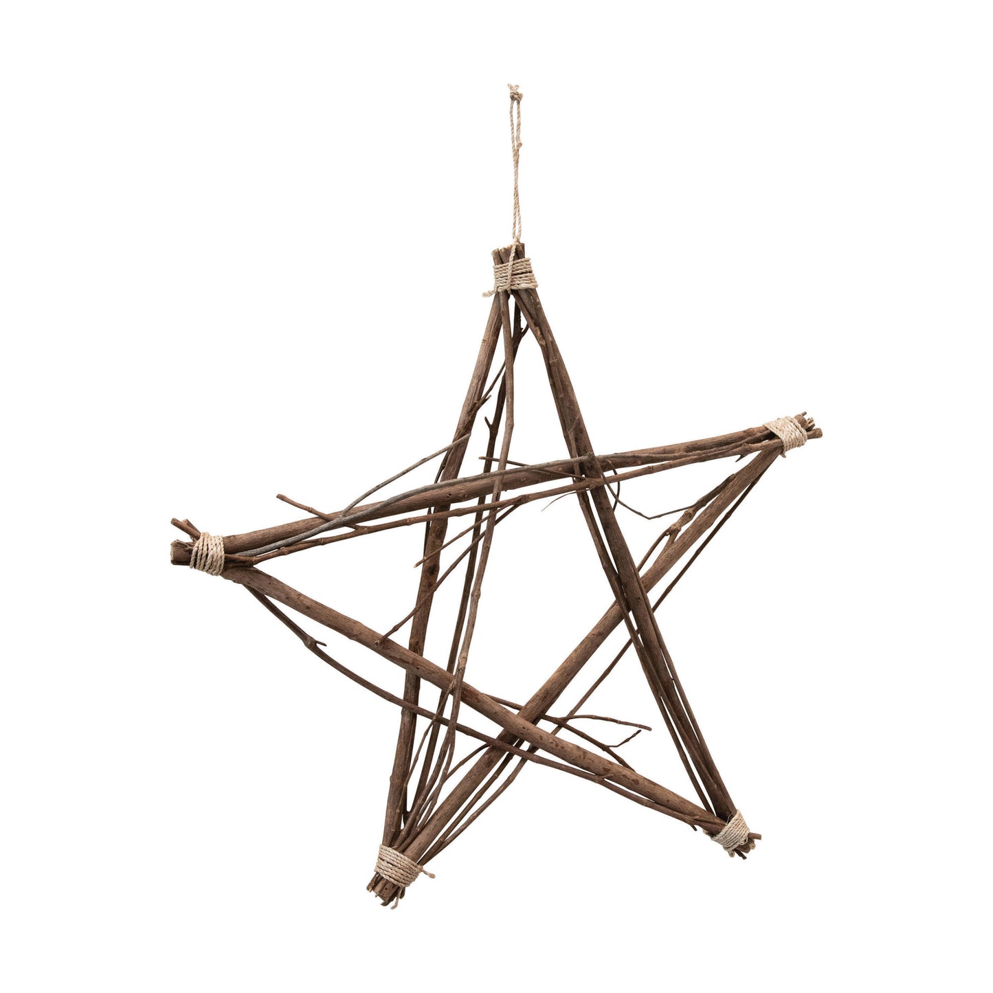 Handmade Twig Hanging Star