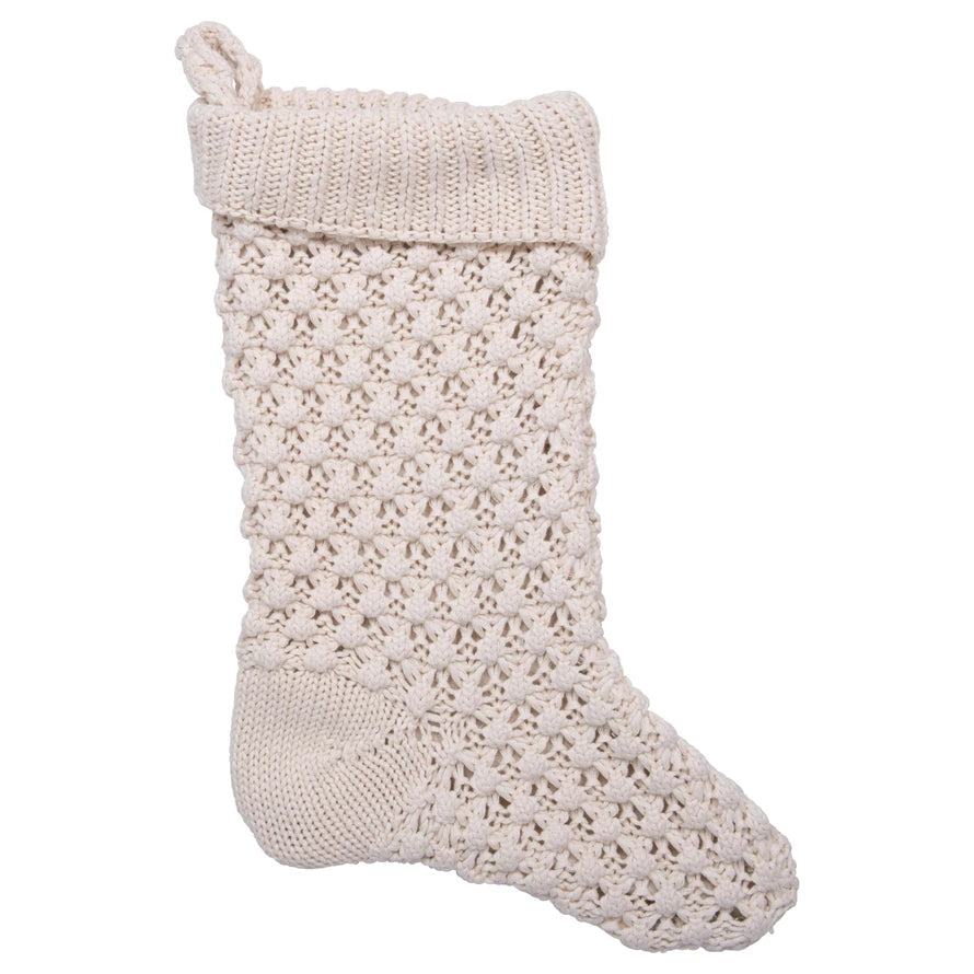 Cozy Cotton Knit Stocking