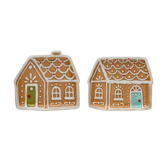 Sweet Gingerbread House Plate