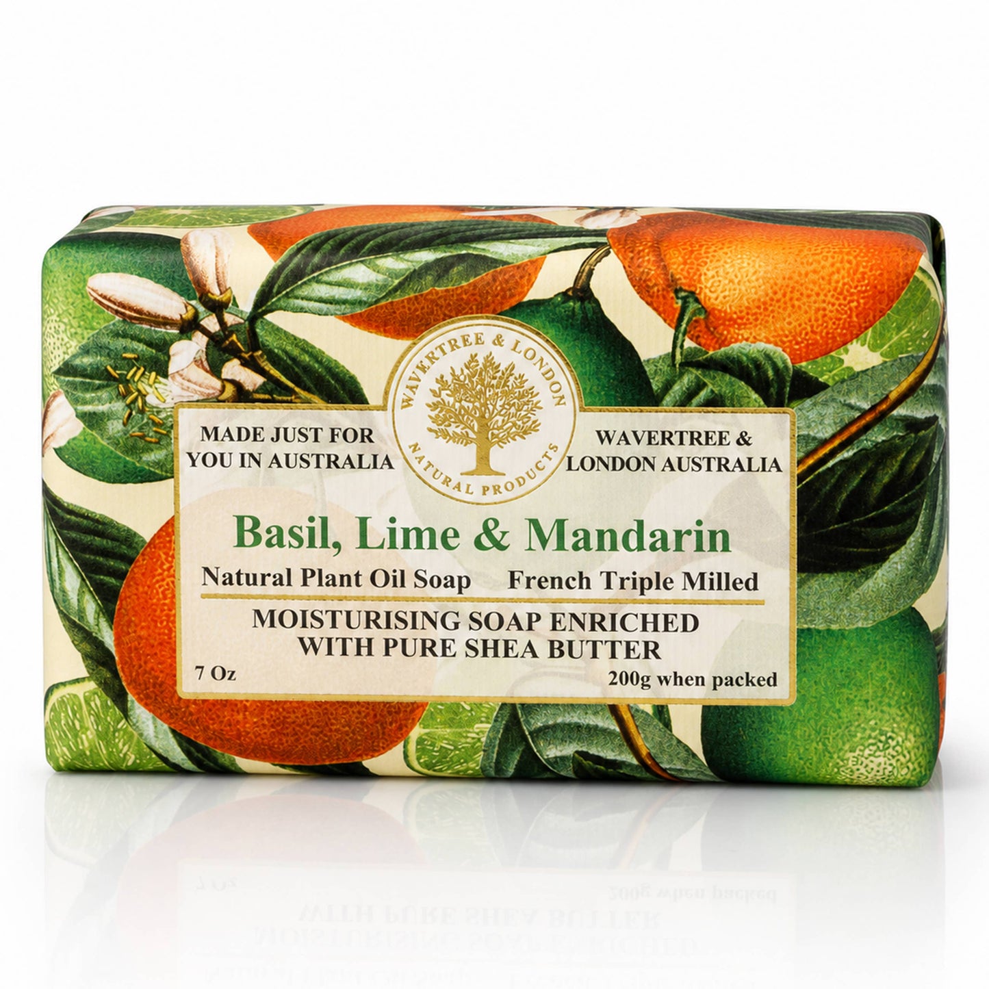 Wavertree Basil, Lime & Mandarin Luxury Soap Bars