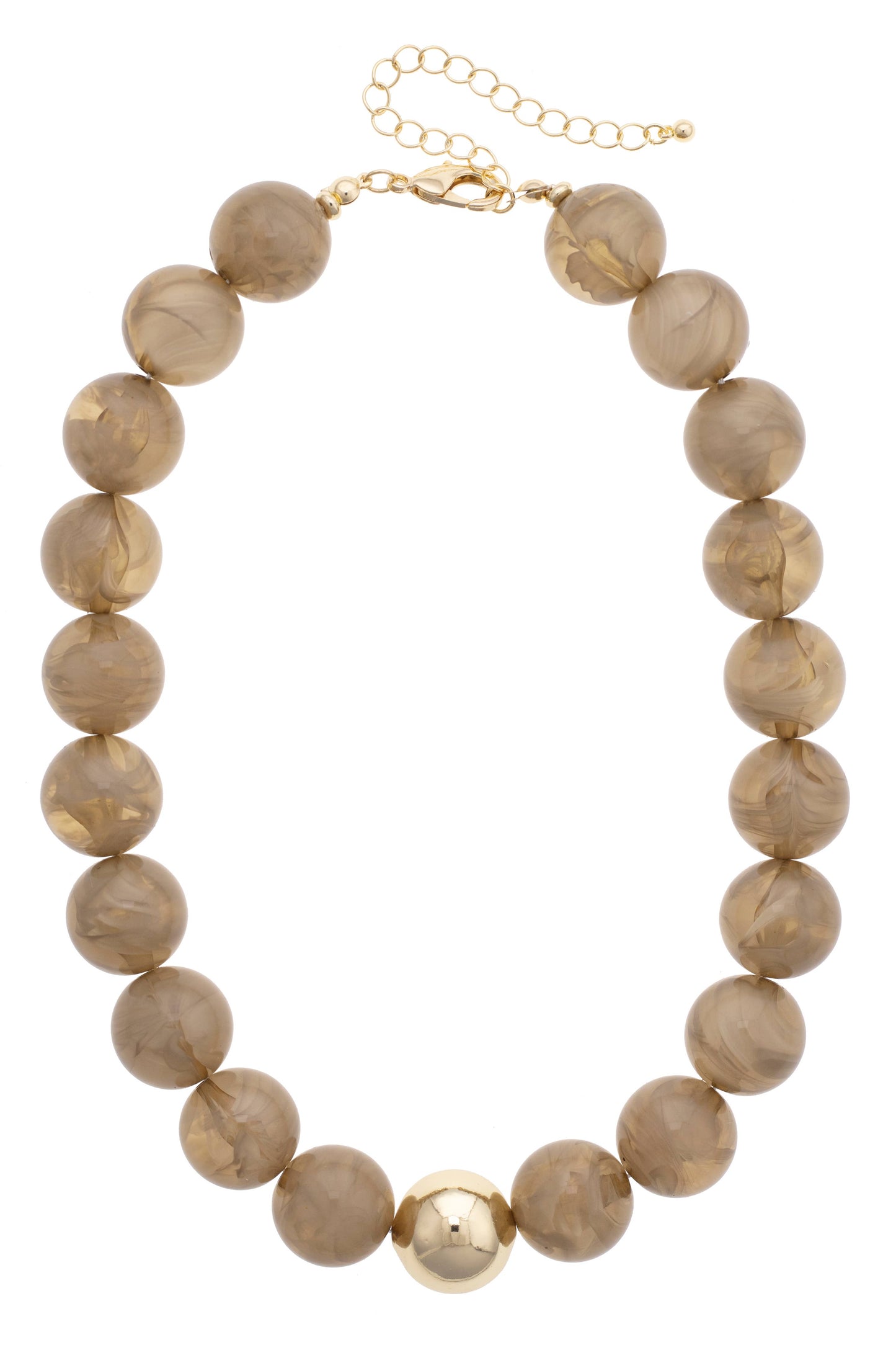 Marjorie Beaded Gumball Necklace
