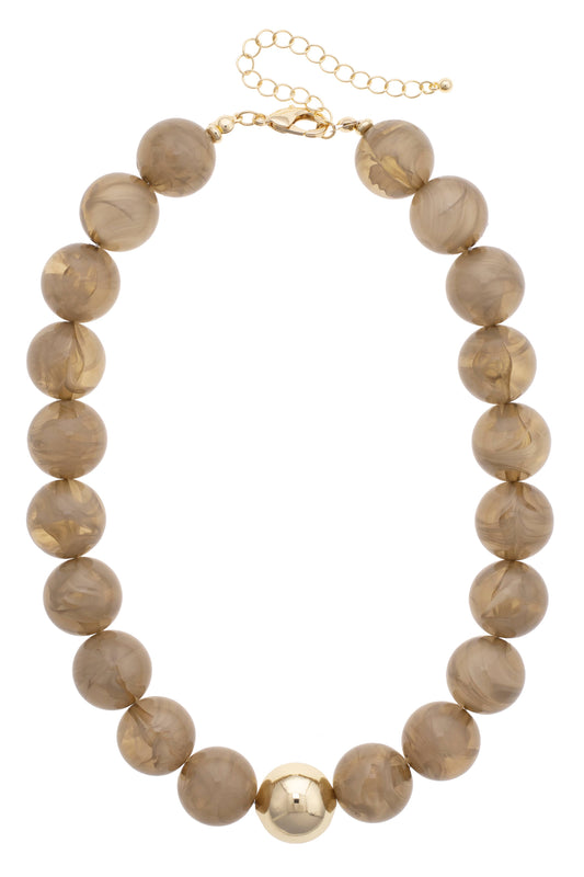 Marjorie Beaded Gumball Necklace