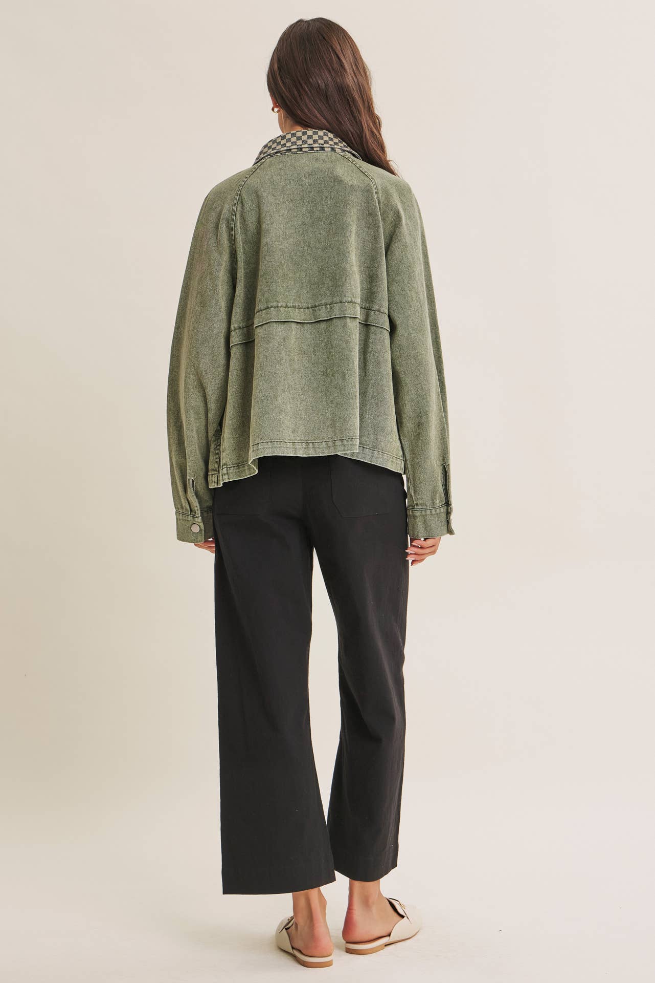 Washed Olive Green Jacket