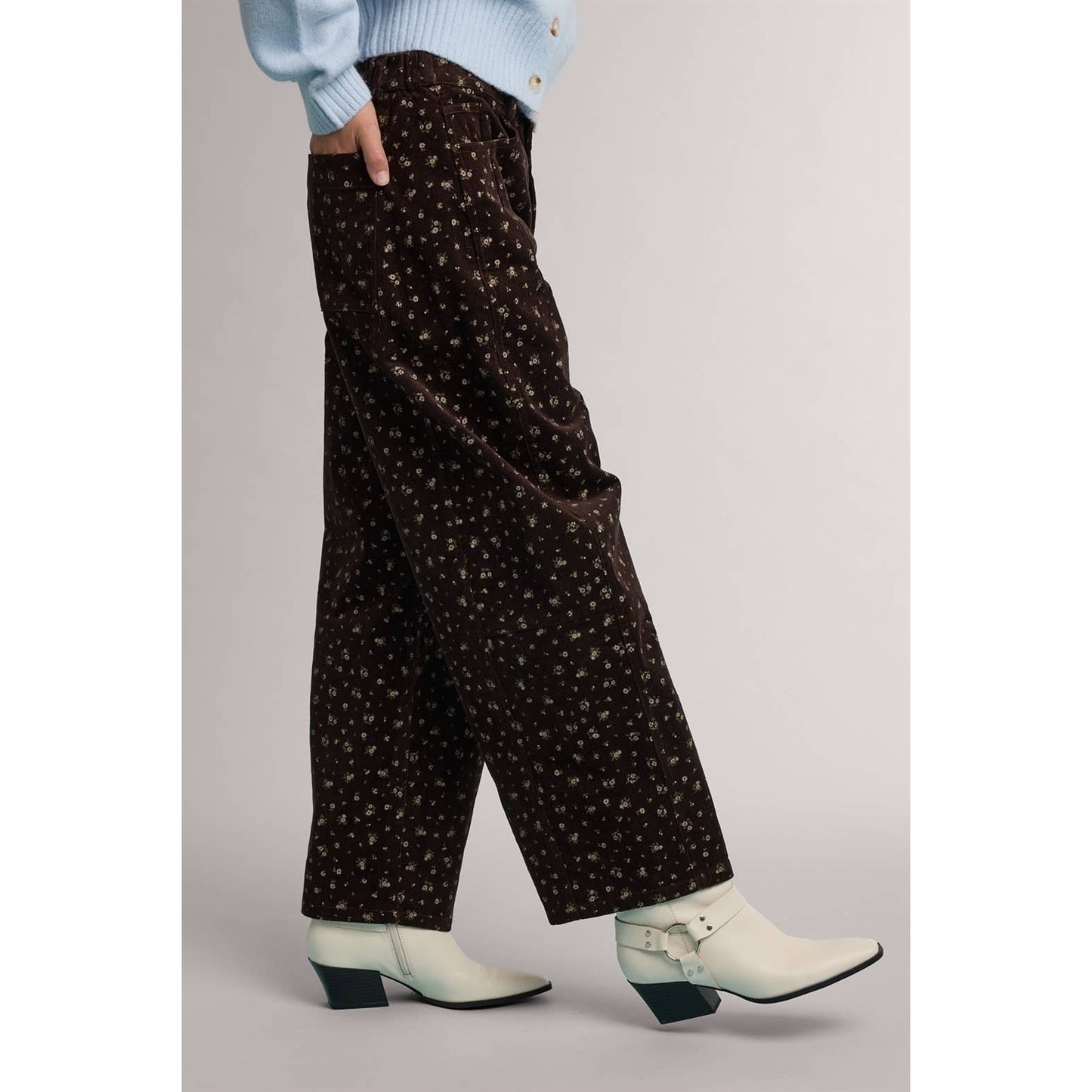 Floral Corduroy Pant