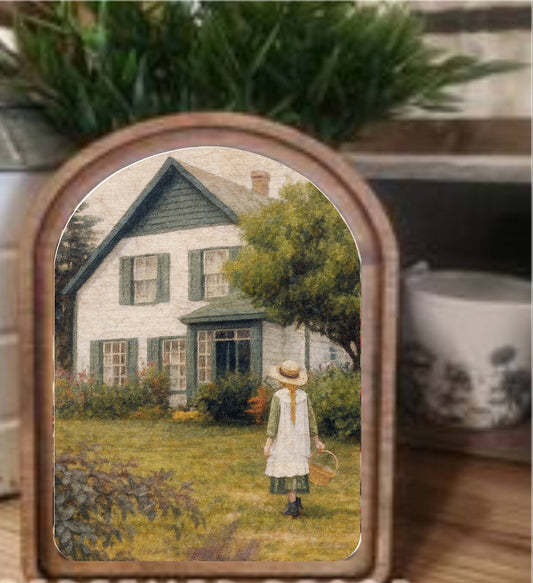 Arch Top Green Gables Framed Art