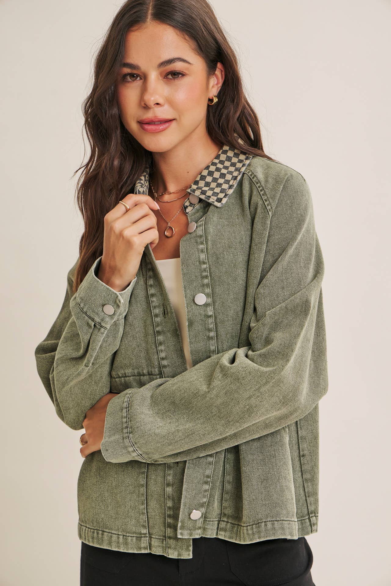 Washed Olive Green Jacket