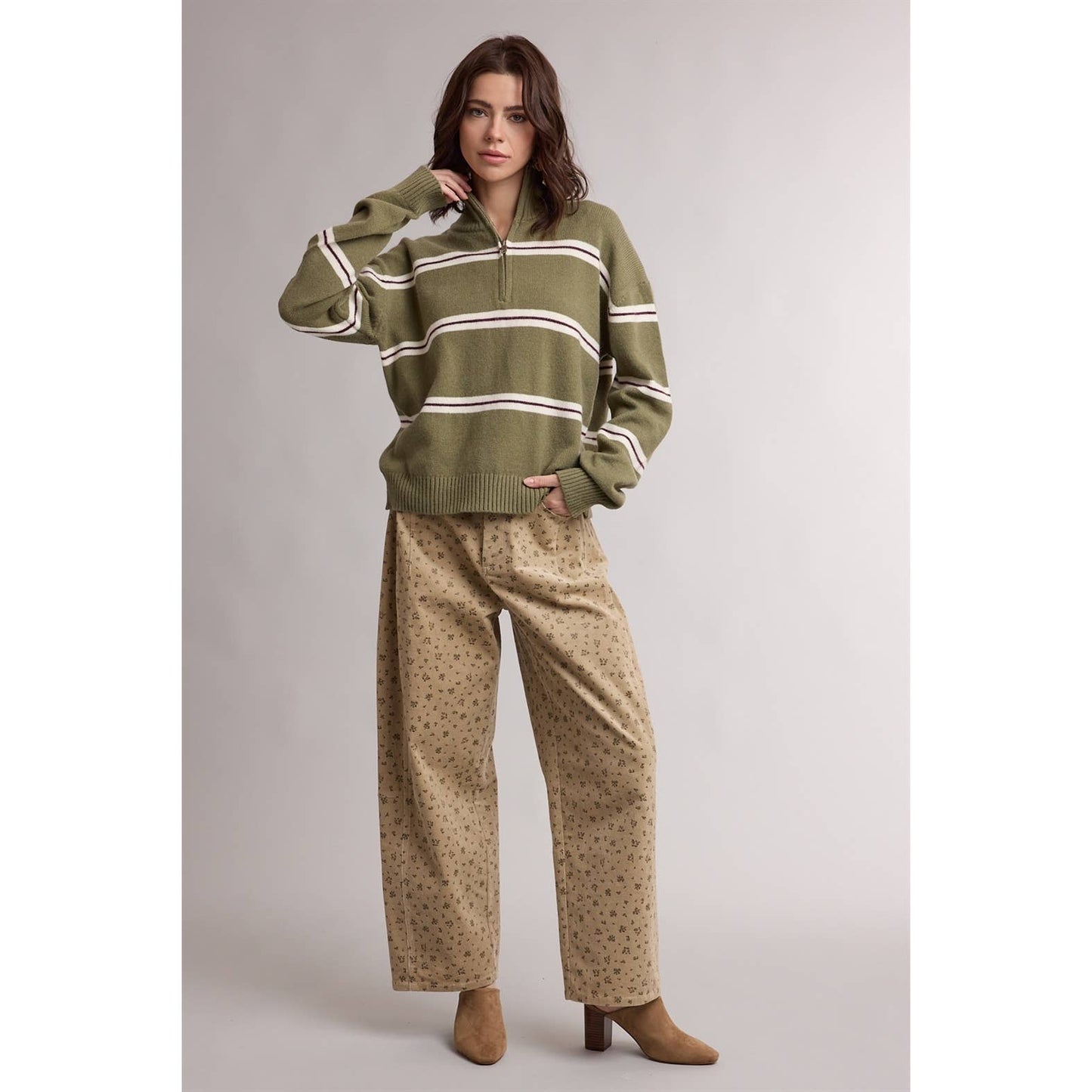 Floral Corduroy Pant