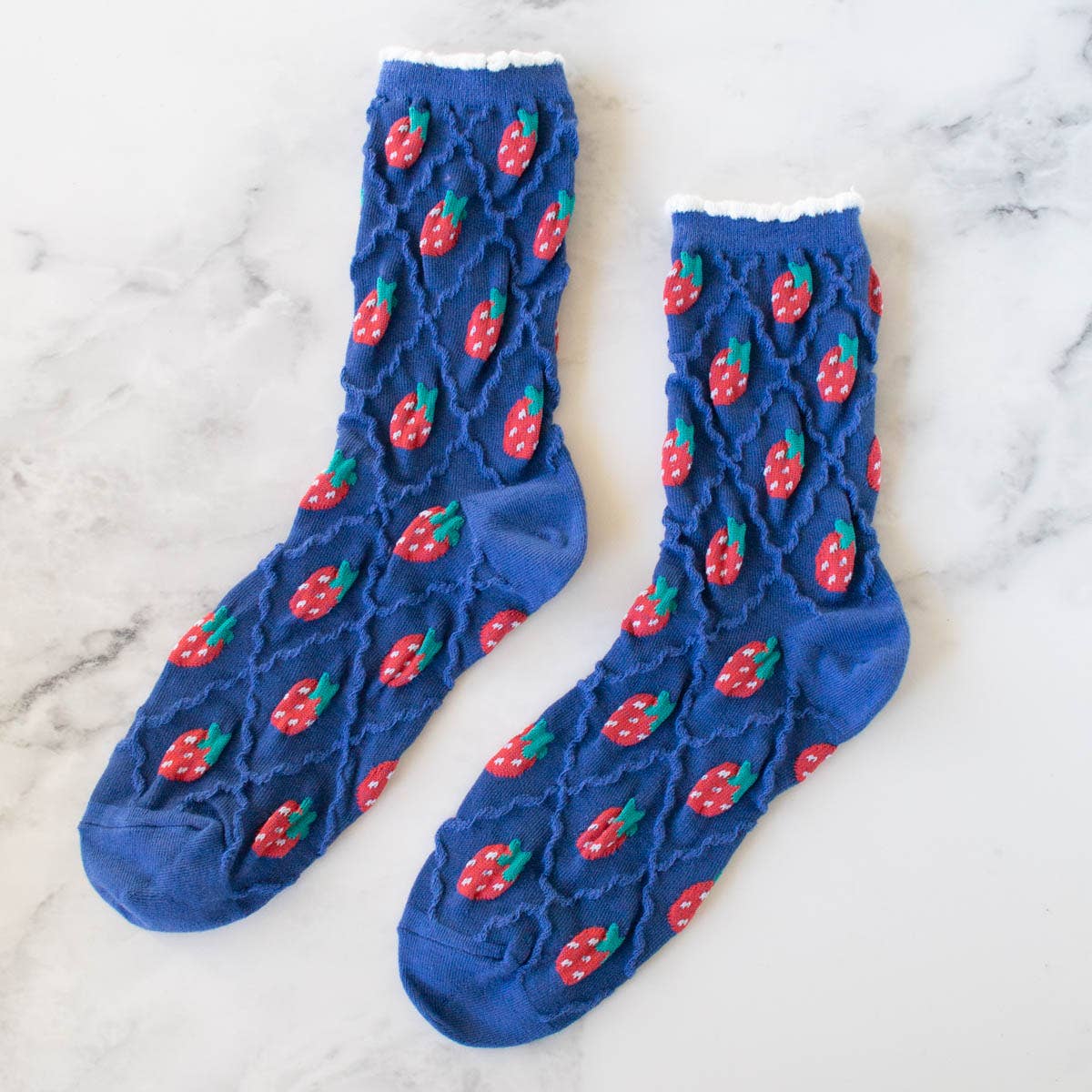 Retro Strawberry Casual Socks