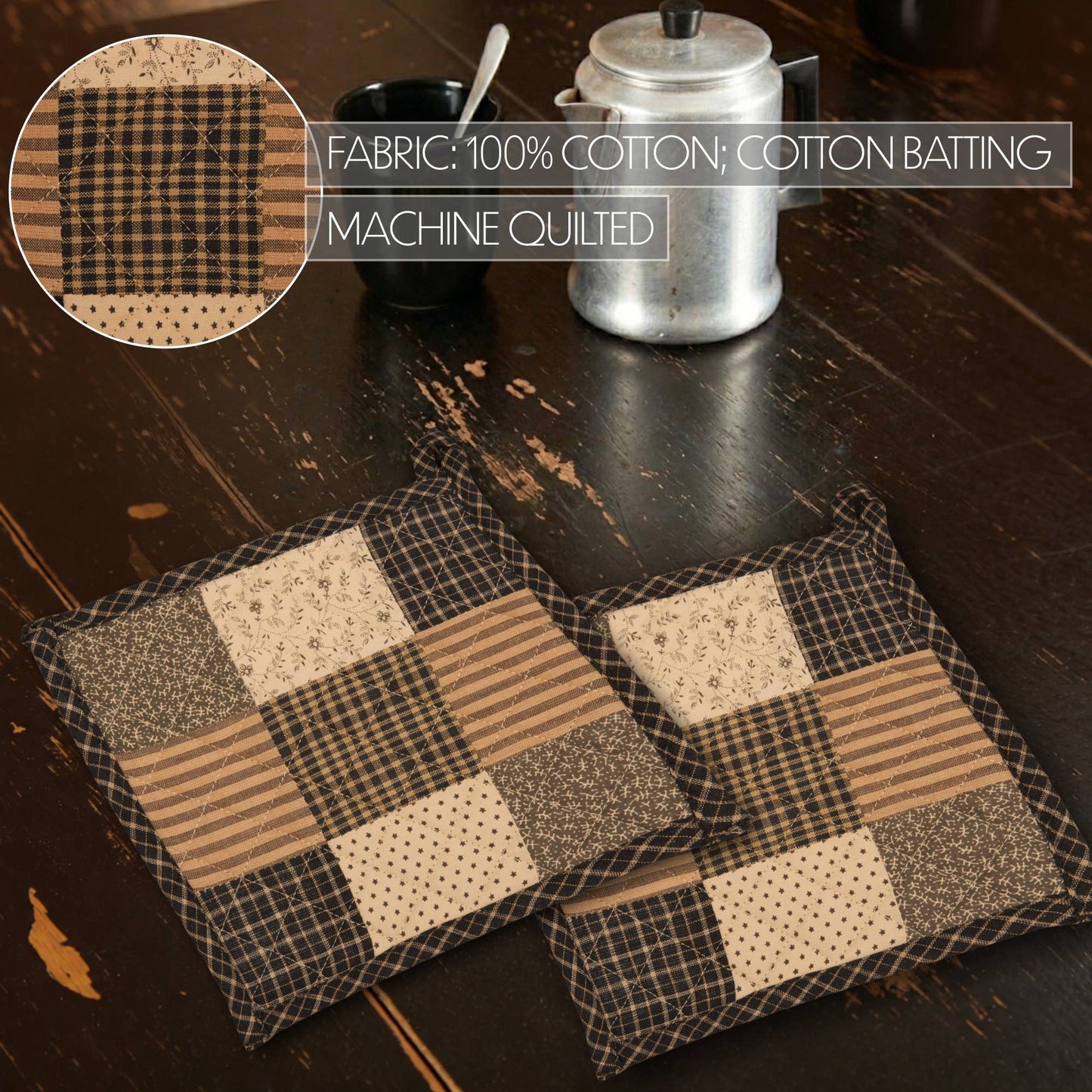 Kettle Grove Pot Holder Patchwork Blocks