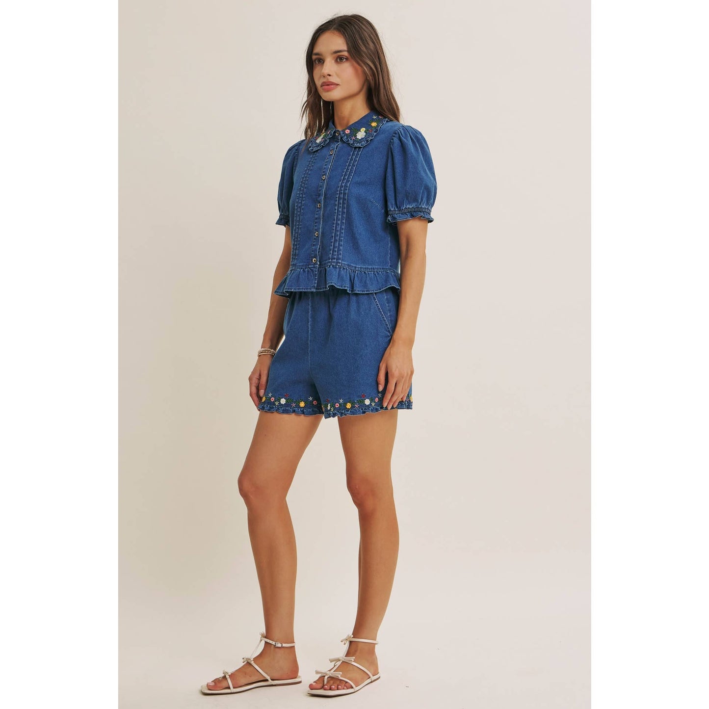 Wildflower Washed Denim Shirt