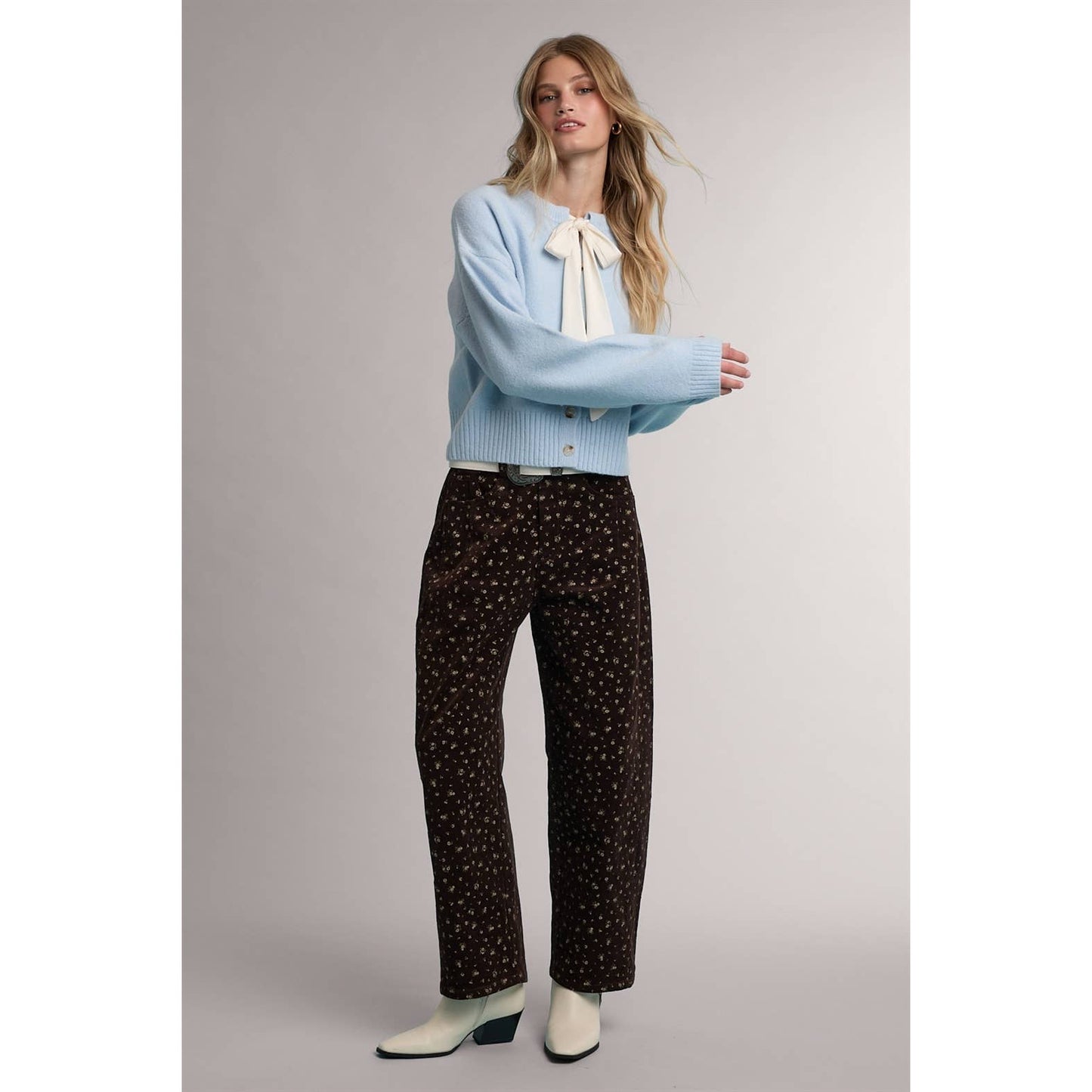 Floral Corduroy Pant