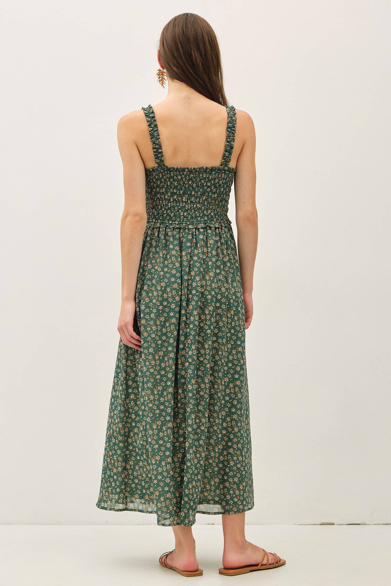 Green Garden Midi Dress