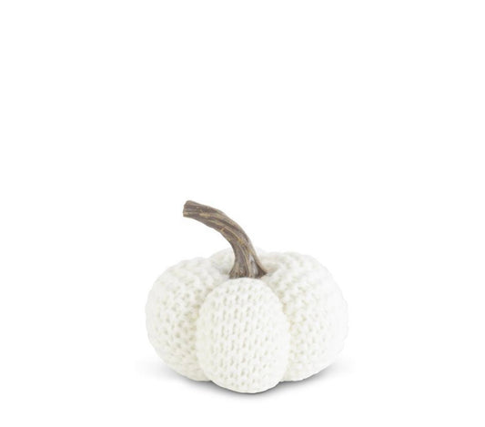 White Knit Pumpkin