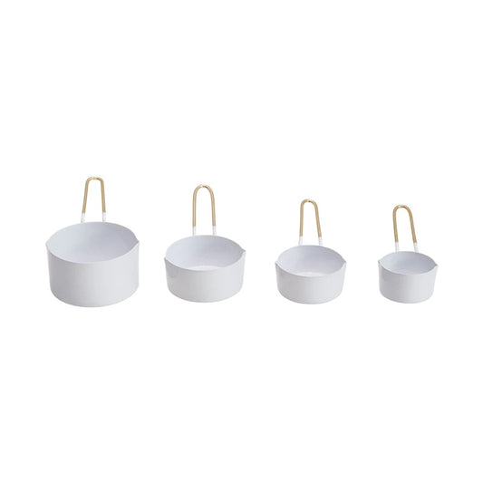 White and Gold Measuring Cups