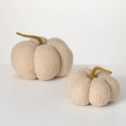 Cream Boucle Pumpkins