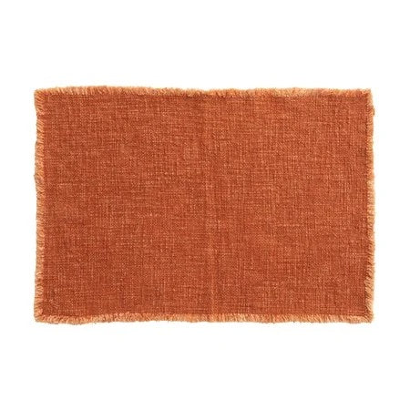 Terra-Cotta Linen Placemats