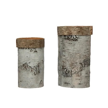 Birch Bark Planters