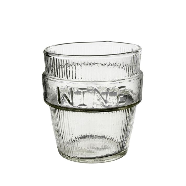 Wine Pressed Glass Cup
