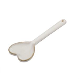 White Ceramic Spoon