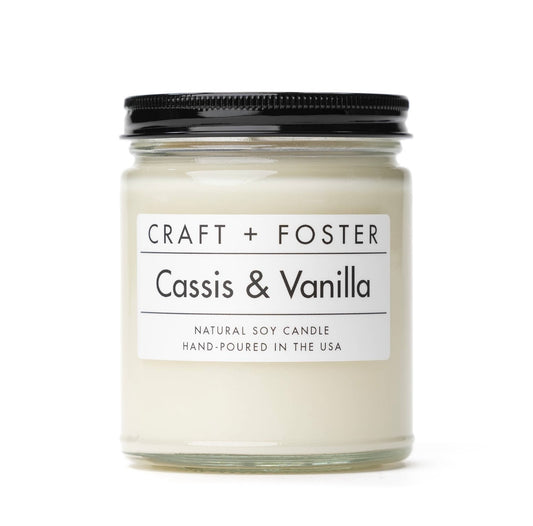 Cassis & Vanilla Soy Candle