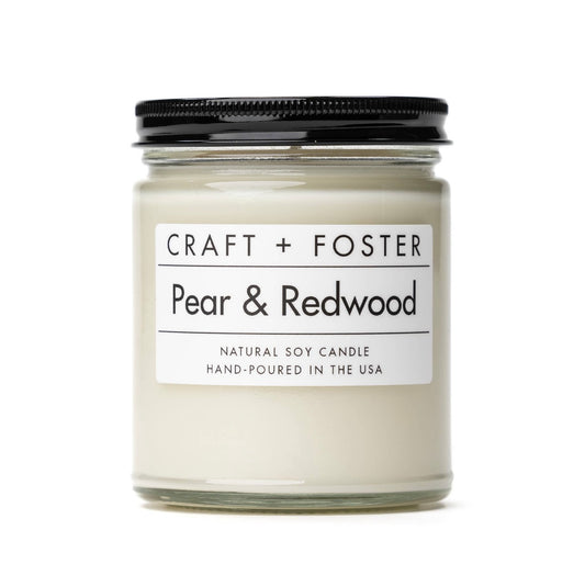 Pear & Redwood Soy Candle
